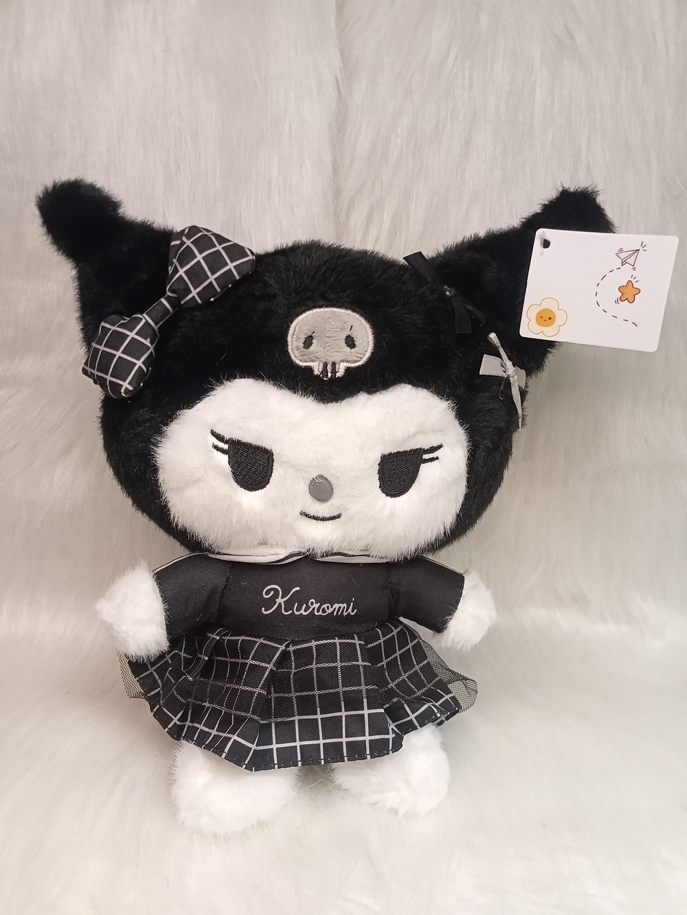 Sanrio Kuromi Monochrome Plushy 8"